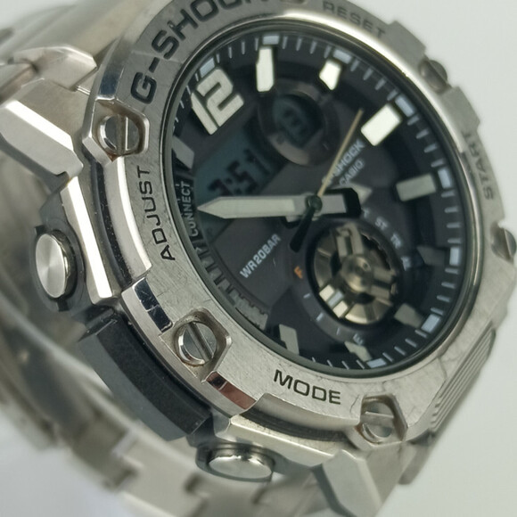 CASIO GSHOCK GSTEEL GSTB300 Series Watch (GSTB300SD1AJF) Gray Dial Silver Res... - Picture 5 of 9